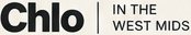 Chlo wordmark and divider with IN THE WEST MIDS in the header.