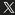 X icon in the footer social row.